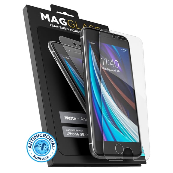 Magglass 2020/2022 Iphone Se Matte Screen Protector (Fingerprint Resistant) Bubble-Free Anti Glare Tempered Glass Display Guard (Case Compatible) For Apple Iphone 7/8/Se