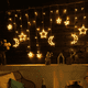 thumbnail image 5 of Con control remoto LED luces solares de cadena luces de hadas decoraciones de estrellas de luna, cortinas, Navidad, 5 of 5