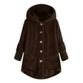 thumbnail image 5 of buttoned-irregular-hooded-plush-top, 5 of 6