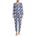 thumbnail image 2 of Muk Luks Women's and Women's Plus Top and Joggers, 2-Piece Pajama Set, 2 of 5