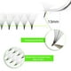 thumbnail image 5 of Extensiones de pestañas Kolybel 500, ventiladores prefabricados, 12 D, 9 mm, 0.03 D C, 5 of 6