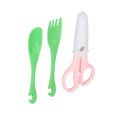 thumbnail image 3 of Juego De Cubiertos Para Bebés, Regalo Perfecto Tijeras Para Bebés Juego De Cucharas Y Tenedores Cerámica Resistente Al Desgaste Para Niños Pequeños Para Bebés ANGGREK No, 3 of 7