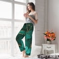 thumbnail image 5 of Easygdp Green Gold Glitter Women's Drawstring Pajama Pants | Lounge Joggers Sweatpants | Comfy Sleepwear | Yoga Pants-, 5 of 6