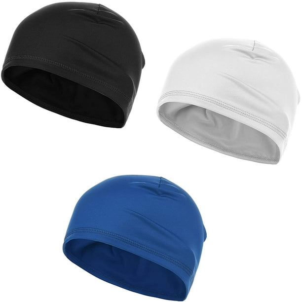 FFIY Pack of 3 Cycling Caps Helmet Liner Sweat Wicking Skull Cap Running Hat  for Outdoor Cycling Biking Hiking Sports 