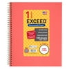 100ct 1 Sub Pink Exceed Notebook, 10.5 x 8.5, Wide Ruled