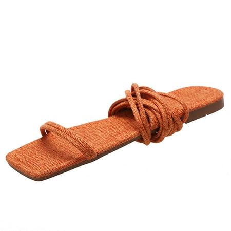 

Womens Strap Sandals Solid Color Flat Sandals Summer Open Toe Slide Sandals Comfortable Flats Flip-Flops Sandal Casual Platforms Wedge Sandals Boho Dressy Heeled Sandals A29941
