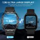 thumbnail image 3 of Mirar Pulsera inteligente Pantalla táctil de 1,96 pulgadas Monitor de ritmo cardíaco BT 100+ modos deportivos IP68 resistente al agua para mujeres y hombres Smartwatch, 3 of 8