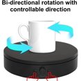 thumbnail image 4 of ComXim Rotating Display Stand Easy to Switch Direction, Adjustable Speed, Used for Product Display, Jewelry, Shoes Shooting and Display (4.53inch/Black/(3PCS per pack)), 4 of 6