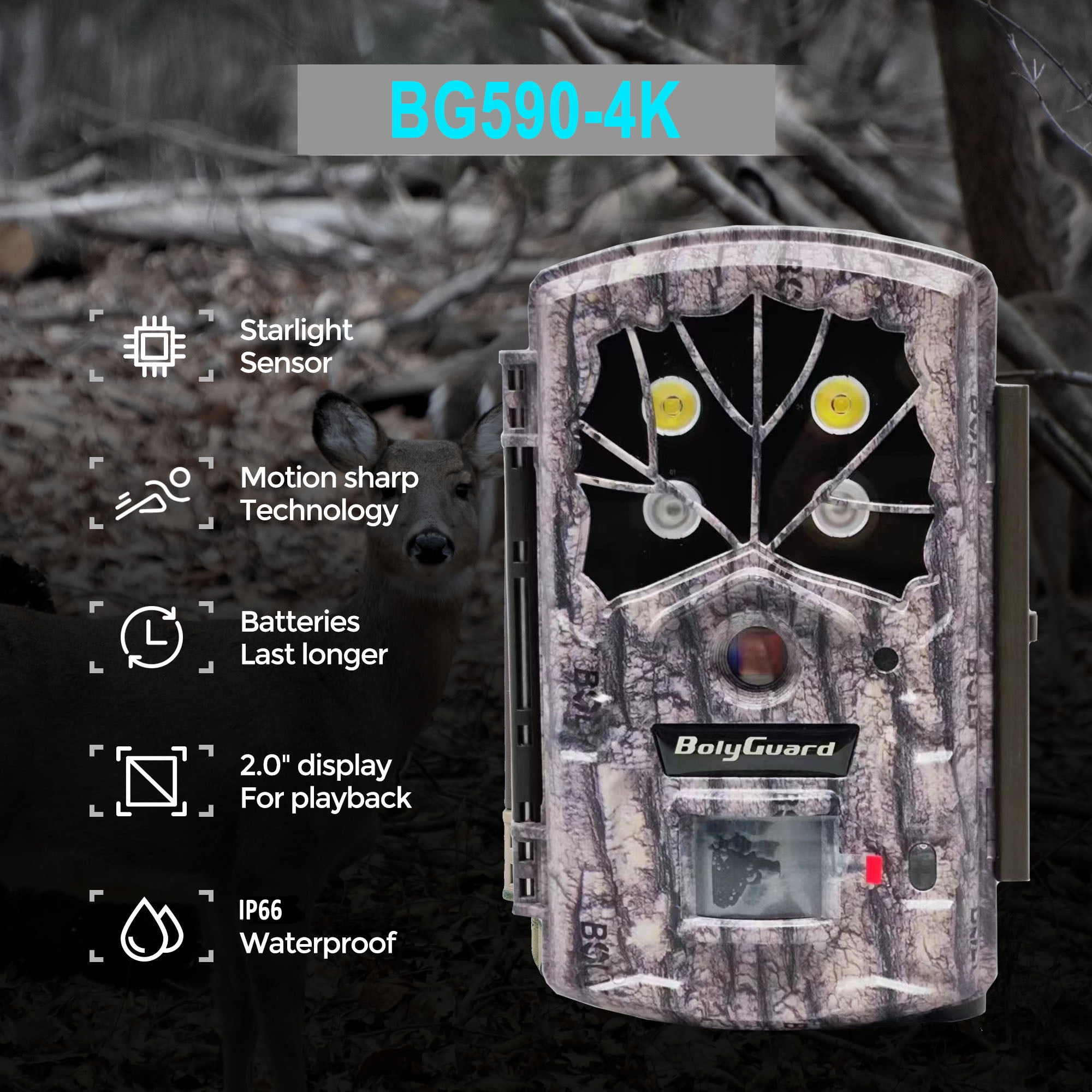 Hunting Camera 45MP 1080P Trail Game Wildlife Camera Motion Sharp 940nm No Glow Black IR Scouting Camera for Outdoor Security Surveillance