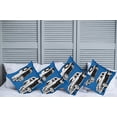 thumbnail image 6 of Ambesonne Cars Throw Pillow Cover 4 Pack, Black and White Vehicle, 16", Navy Blue Black White, 6 of 6