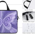 thumbnail image 3 of JRXY Butterfly Purple Abstract Design Laptop Handle Bag Diving Fabric Computer Protect Case Soft Carrying Travel Case 17inch, 3 of 5
