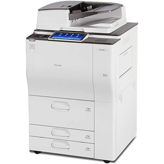 Restored Ricoh Aficio MP 7503 A3/A4 Monochrome Laser Multifunction Printer – 75 ppm, Print, Copy, Scan, Auto Duplex, Network, 2 Trays, High-Capacity Tandem Tray