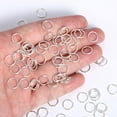 thumbnail image 6 of Alexcraft 300Pcs Open Jump Rings, 10mm Jump Rings Jewelry Making Set, Silver Plated Jewelry Finding Supplies Small Lobster Clasps for Necklaces Bracelet Chains Connector, 6 of 7