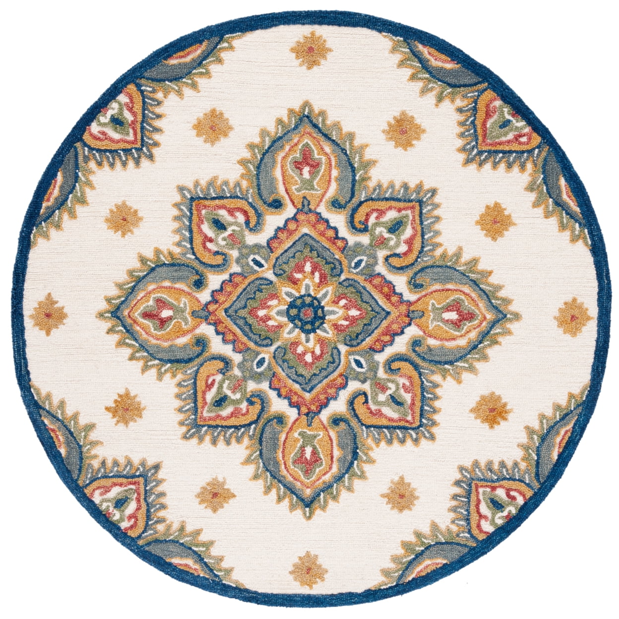SAFAVIEH Blossom Pauletta Floral Area Rug, Ivory/Green, 4' x 6'
