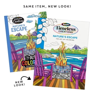 Cra-Z-Art Timeless Creations Adult Coloring Book, Nature's Escape, 64 Pages