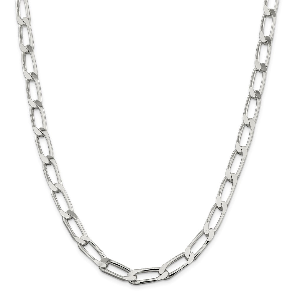 8 Inch Sterling Silver 7.75mm Rolo Chain