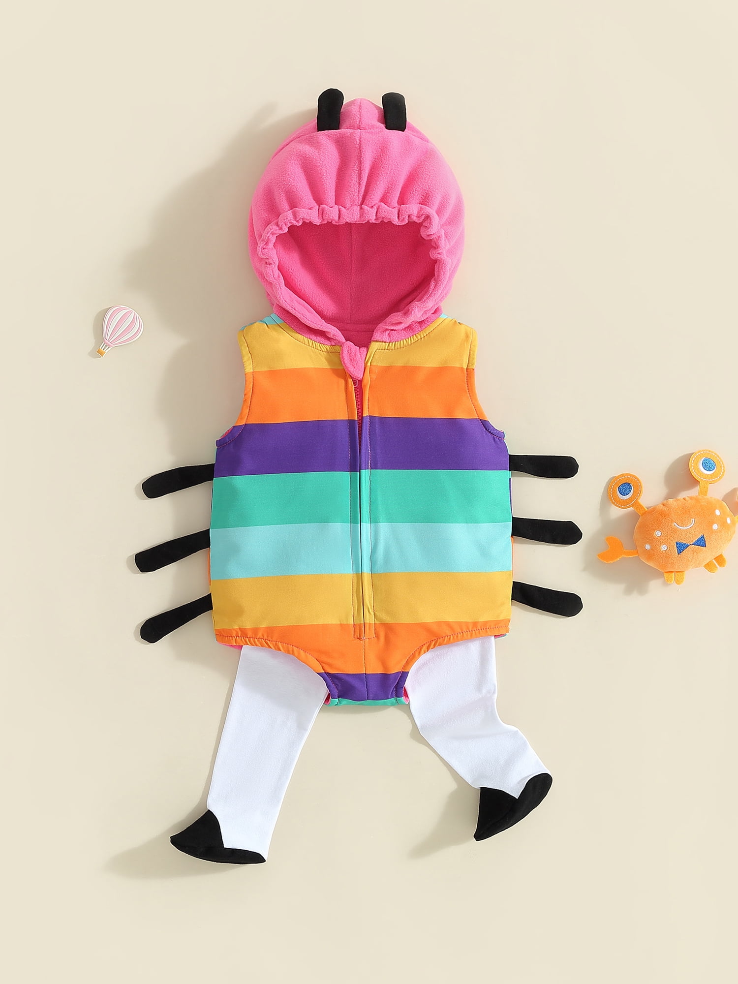 Inevnen Unisex Baby Piglets Costume Infant Boys Girl Velvet Pink