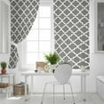 thumbnail image 5 of Fsddascl Gray Morocco Blackout Curtains for Bedroom/Living Room, Thermal Insulated Kitchen Curtains, Vintage Minimalist Boho Ethnic Pattern Grommet Darkening Window Treatment Drapes 42"x84"x2, 5 of 8