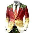 thumbnail image 5 of Adult Mens Christmas Suits 2 Piece Funny One Button Formal Xmas Jacket Blazer And Pant Outfit Slim Fit Winter Festive Party Men's Suits, 5 of 6