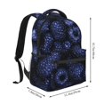thumbnail image 2 of Balery Blue-Purple Raspberries Mochila Escolar Impresa, Mochila Ligera para Viajes Casual, Mochila Duradera y Cómoda Multifuncional, Mochila para Laptop-One Size, 2 of 5