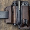 thumbnail image 4 of Xingzhi Multitool Sheath Pocket Organizer Leather Sheath Key Fob Sheath Pouch Brown, 4 of 9