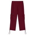 thumbnail image 5 of Gunia Sweatpants For Boys Joggers School Pants Casual Jogger Pants With Pockets Elastic Bottom Lined Warm Thickened Outdoor Sweatpants For Kids Athletic Pants Red 13-14 Years, 5 of 5