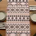 thumbnail image 5 of Table Runners 48 Inches Long Dress Scarves, Red Black Boho Farmhouse Kitchen/Dining Table Runner, Short Coffee Tablerunners, Vintage Ethnic Tribe Abstract Art 13x48 Inch, 5 of 9