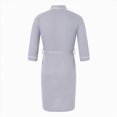 thumbnail image 3 of NOLDARES Mens Robe Cotton Terry Cloth Bathrobe Soft Towel Bath Robe(Grey,M), 3 of 7
