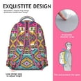thumbnail image 5 of "Boho Chic Work & School Backpack – Stylish Vintage Print, 17 Inch Laptop Sleeve, Heavy Duty Oxford Fabric", 5 of 6