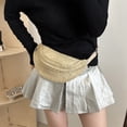 thumbnail image 5 of Eolstice Handmade Woven Bag Woven Mini Waist Bag Women's Fashion Shoulder Chest Bag, Straw Purse, Grass Woven Bag for Summer Beach Vacation, 5 of 6