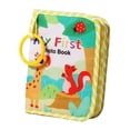 thumbnail image 1 of Generic Brand First Photo Book Album for Babies, Soft Cloth Infant Dinosaur Design for Boys & Girls, Early Development Memory Book with Mirror, Multi-Sensory Stimulation, 1 of 8
