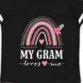 thumbnail image 4 of Inktastic My Gram Loves Me Rainbow Girls Toddler T-Shirt, 4 of 5