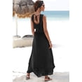 thumbnail image 3 of LASCANA Women's V-Neck Maxi Dress Crochet Detail, 3 of 5