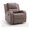 Brown, variant on Hybition Modern Recliner Chair Adjustable Fabric Single Sofa Brown