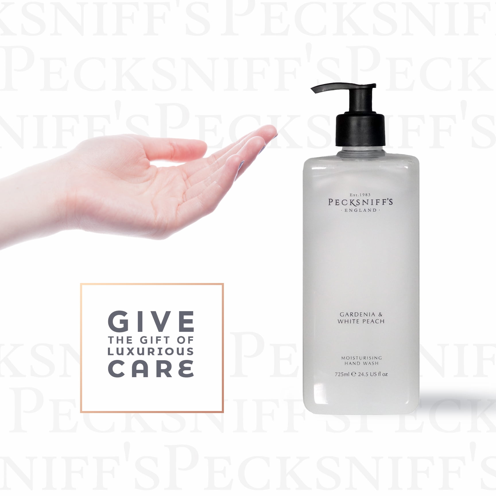 Pecksniff's Gardenia & White Peach Hand Wash – 725 ml/25.36 Fl Oz