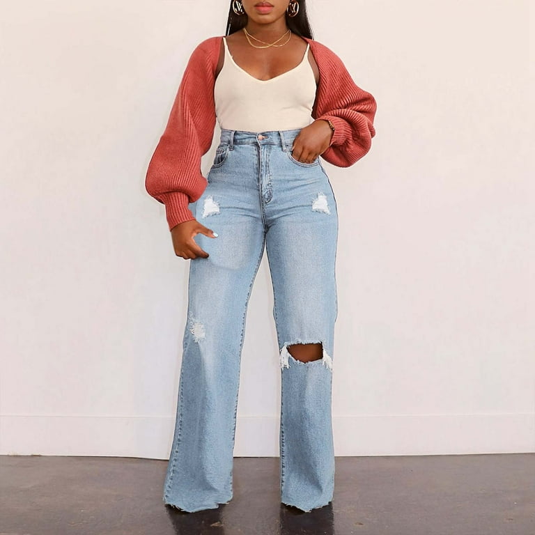 GHSOHS Jeans for Women Light Blue Womens Jeans Country GHSOHS Jeans for Women Light Blue Womens Jeans Country