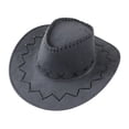 thumbnail image 1 of Sombrero vaquero clásico para niños y niñas, ideal para viajes. Gris, 1 of 9