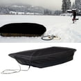thumbnail image 4 of Oxford Cloth Ice Fishing Jet Sled Cover Ice Fishing Gear Accessories Waterproof Sun-Protection Sled Travel Cover for Outdoor Activities Winter Camping Hunting（420D：110*54*21cm black）, 4 of 4