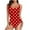 Red Swimsuits for Women, variant on ylioge Womens Swimsuits One-Piece Tankinis Polka Dot Printed Bathing Suits Full-Coverage Push Up Drawstring High-Cut Swimwear Swimsuits