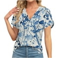 thumbnail image 2 of Casual Summer Clothes for Women Over 50 Blouses for Women Casual Grey Shirts for Women Chest Coverage, 2 of 6
