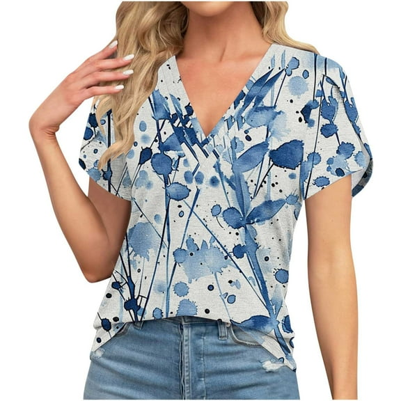 Casual Summer Clothes for Women Over 50 Blouses for Women Casual Grey Shirts for Women Chest Coverage