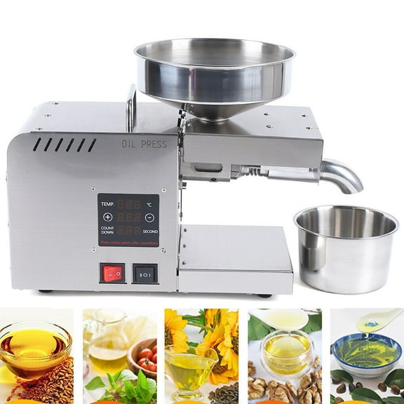 Electric Automatic Oil Press Machine 610W Oil Extractor Peanut Coconut
