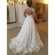 thumbnail image 5 of Jumpingount Vestido de novia transparente de manga larga para mujer, vestido de encaje, vestidos de baile de novia, foto personalizada Prendas y trajes de cuerpo completo blanco L Jumpingount FS10644-03, 5 of 6