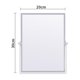 thumbnail image 1 of Pizarra blanca pequeña de doble cara magnética para escritorio de casa, oficina, enseñanza para niños, soporte de metal giratorio, pizarra blanca, 1 of 4