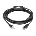 thumbnail image 2 of Eaton Tripp Lite Series USB Type-A to RJ45 Rollover Console Cable, M/M, Black - 10 ft. - Serial cable - USB (M) to RJ-45 (F) - 10 ft - double shielded - USB 1.1 - black, 2 of 6