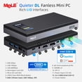 thumbnail image 4 of MeLE Business-Grade Quieter DL Fanless N150 Mini PC Dual 2.5G LAN 8GB 256GB SSD, 4 of 10