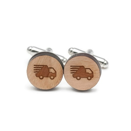 Fast Truck Cufflinks, Wood Cufflinks Hand Made in the USA