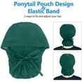 thumbnail image 3 of ICHUANYI Scrub Cap With Buttons Bouffant Hat With Sweatband for Womens and Mens, 3 of 5