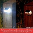 thumbnail image 3 of Wosthever Lámpara solar de pared con sensor para iluminación de jardín exterior Luces solares para exteriores LED de energía solar Iluminación y accesorios, 3 of 6