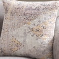 thumbnail image 3 of SAFAVIEH Dali 18" x 18" Contemporary Plum Abstract Cotton/Polyester Decorative Pillow, 3 of 6